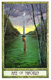 Resultado de imagem para ace of swords tarot