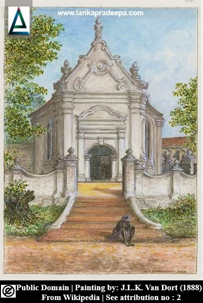 A painting of Galle Dutch Reformed Church