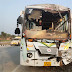 ग़ाज़ीपुर जिले के सैदपुर में ट्रक से टकराई यात्री बस, मौके की नजाकत देख ड्राइवर और कंडक्टर फरार