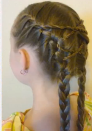 peinados infantiles con trenzas - PEINADO PARA NIÑA DECORADO YouTube