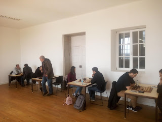 Panorâmica da Escola do calvário, em Perre, onde decorreu o encontro entre o GD Dia Ferreira e a ADC Peer