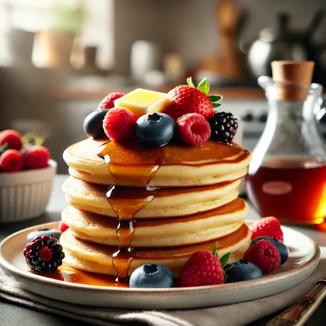 How to make easy fluffy buttermilk pancakes and that too, very tasty – perfect for breakfast