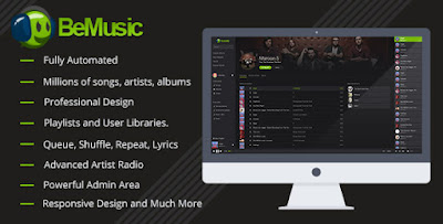 Script BeMusic V2.0.3 - Music Streaming Engine