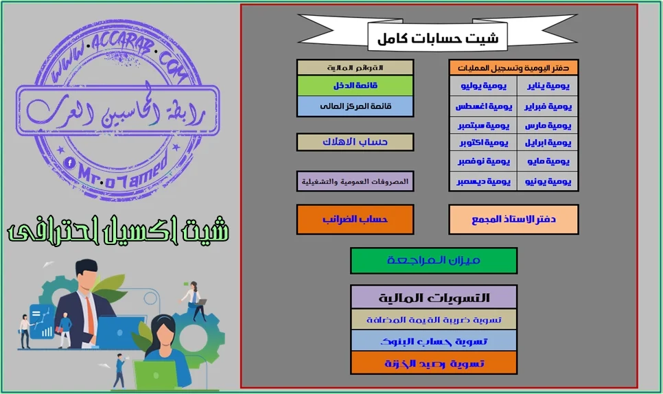 شيت حسابات كامل excel