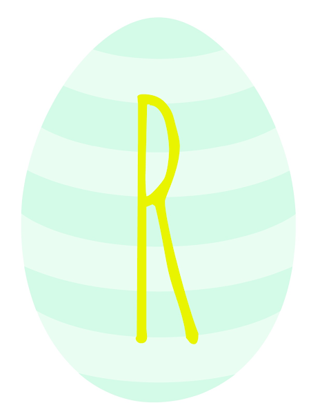 Printable Easter Egg Banner from Blissful Roots