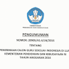 Penerimaan Guru Sekolah Indonesia Di Luar Negeri