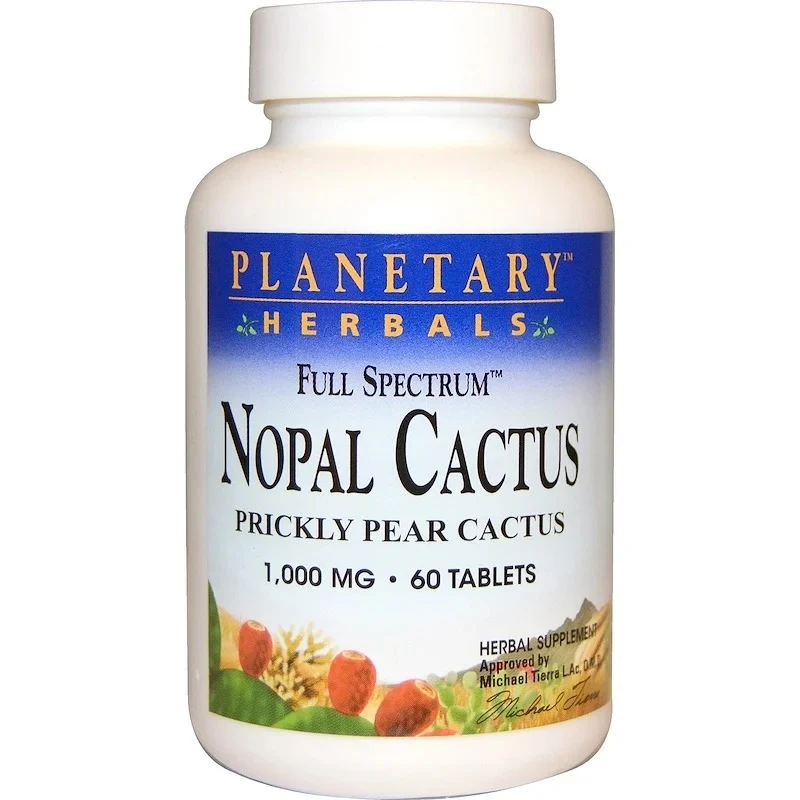 Planetary Herbals, Nopal Cactus, Full Spectrum, Prickly Pear Cactus, 1,000 mg, 60 Tablets