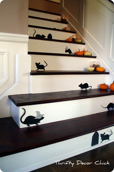 taking carpet of stairs
