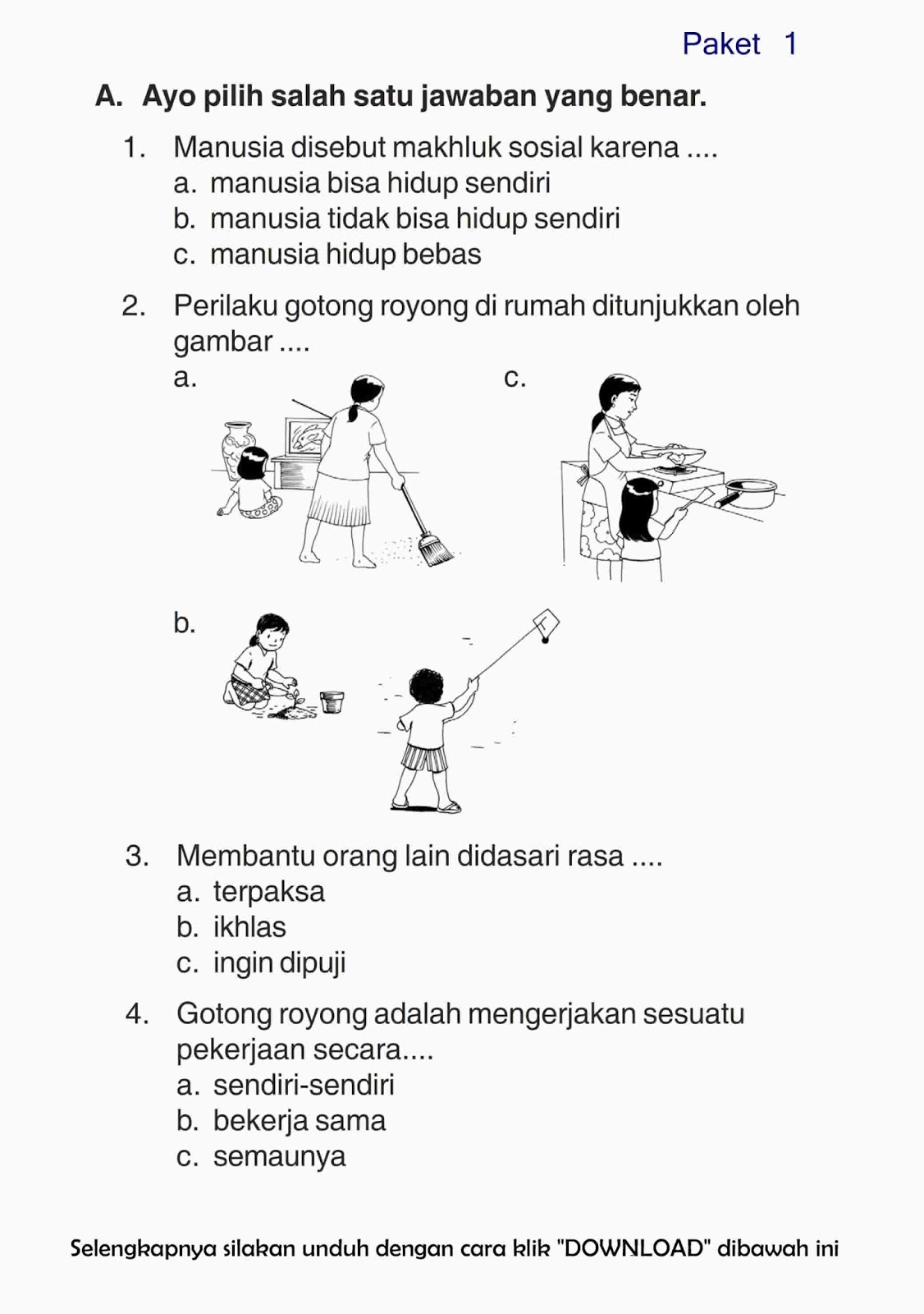 Download Soal UTS Ganjil PKn Kelas 2 Semester 1 2015/2016 ~ Rief Awa