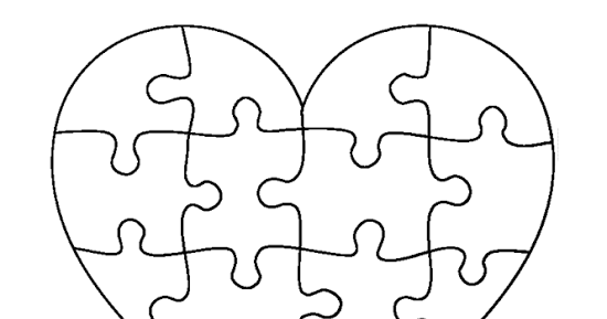 puzzle of life free heart shaped puzzle template
