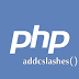 บทเรียน PHP : ฟังก์ชั่น addcslashes