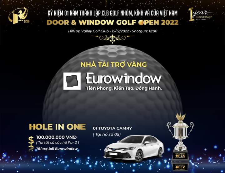 Eurowindow đồng hành cùng giải Golf Open 2022