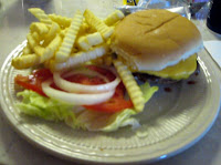 Click to enlarge – Cheeseburger and French Fries.