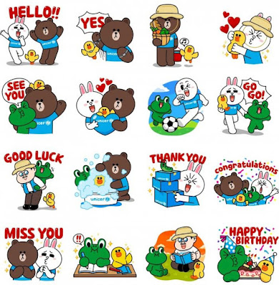 LINE X UNICEF: Special Edition stickers