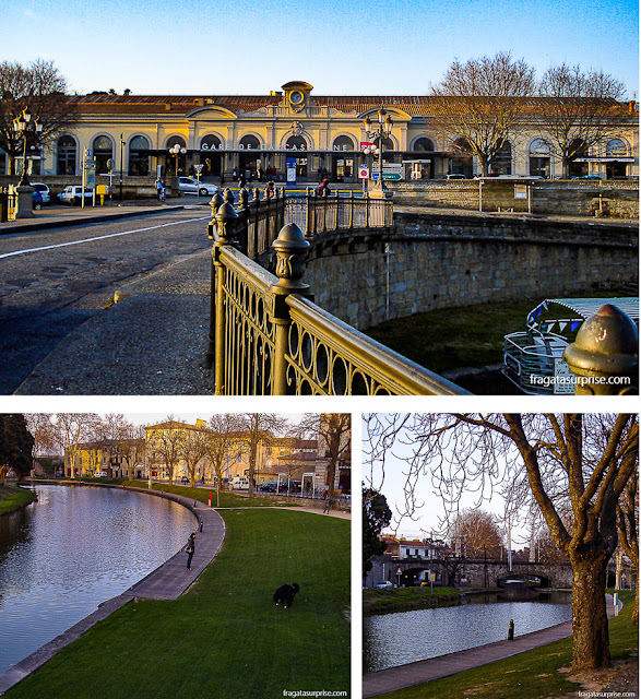 Canal du Midi em Carcassonne, França