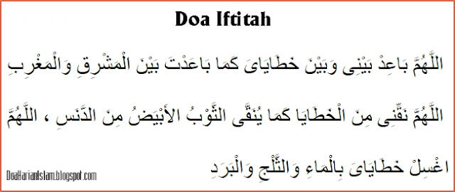 doa iftitah