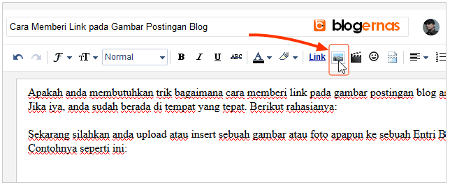 Cara Menghapus Link pada Gambar Postingan Blog