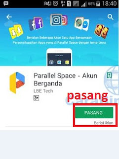 cara pasang dua WA