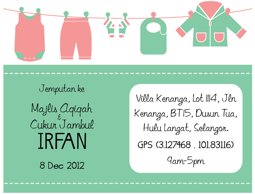 DarleenRamli: Majlis Aqiqah & Cukur Jambul Irfan