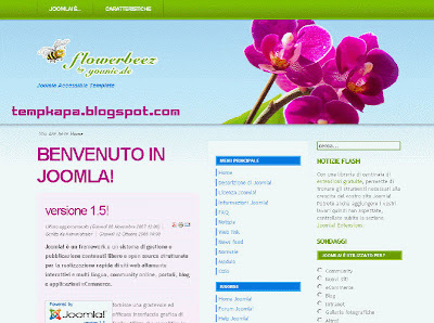 Flowerbeez - шаблон для Joomla 1.5