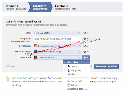 Cara Buat Akun Facebook - Isi Data Anda