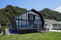 Chiba Gorgeous Wood And Glass House Design With Mountains And Ocean As Its Neighbors