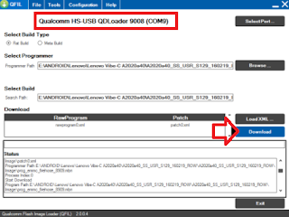 Cara Flash Lenovo Vibe P1 Turbo P1A42 Via QFIL di PC