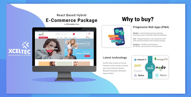 React Native E-Commerce App - React JS Website