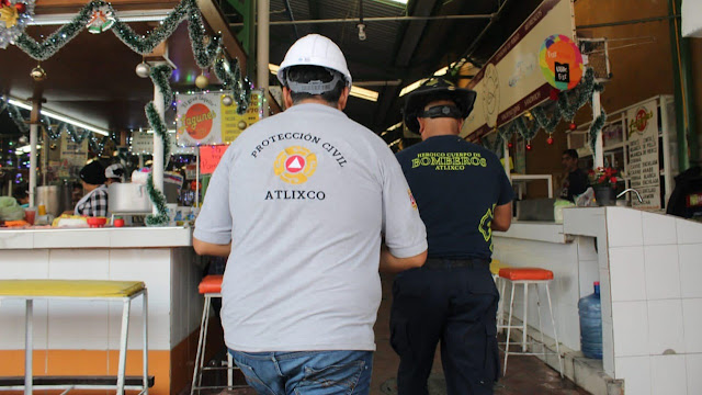 Tras sismo, cuerpos de Seguridad Pública de Atlixco atienden llamados de la ciudadanía