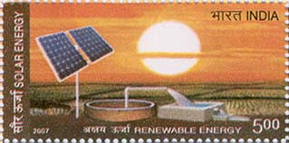 Stamp on solar energy