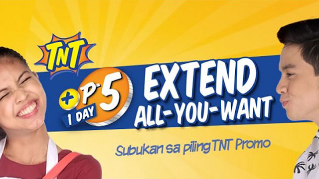 How to Extend TNT Promo for Only 5 Pesos A Day, Up To 20x