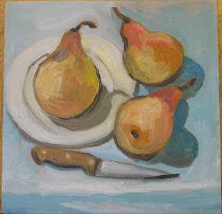 small paintings pears