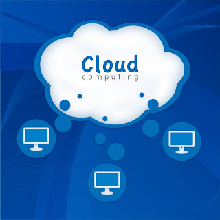 クラウドコンピューター イメージ画 Cloud Computing Vector Illustration イラスト素材