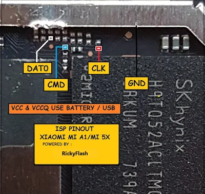 ISP PINOUT XIAOMI MI A1