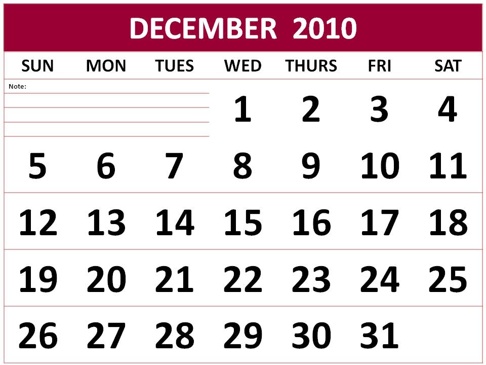december 2010 calendar. december 2010 calendar