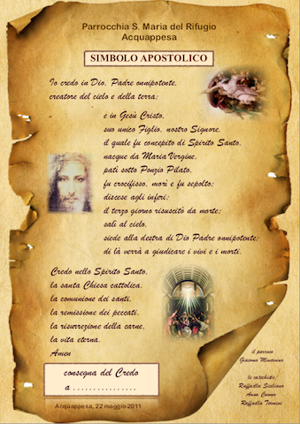 cammino con te: Credo