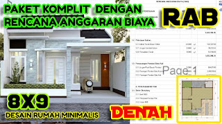 Denah Rumah Type 45 dan RAB