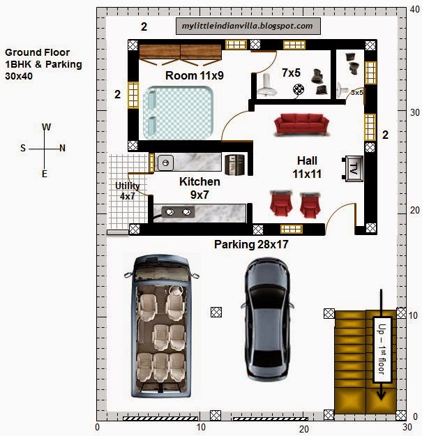 My Little Indian Villa 42 R35 1BHK and 2BHK in 30x40  