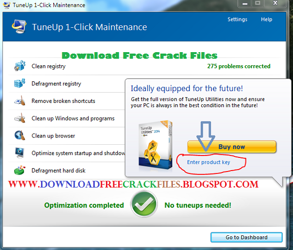 How To Use Keys On Tuneup 2014