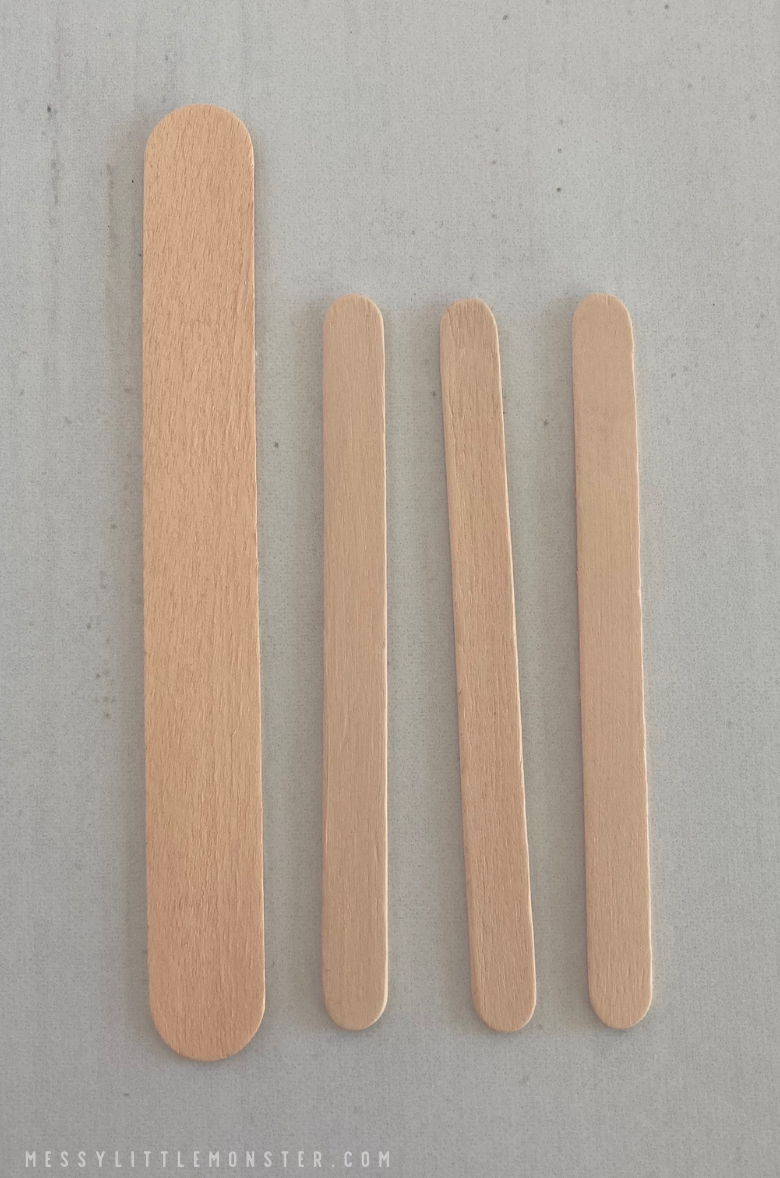 paint popsicle sticks for ballerina craft