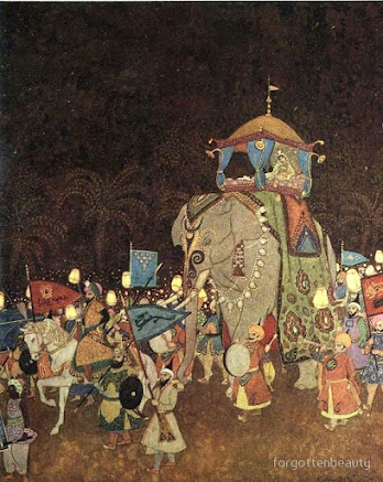 From Arabian Nights book by Edmund Dulac