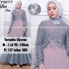 Gaun Pesta Gamis Modern Original Model Terbaru Harga Online - Model baju gamis renda untuk pesta
