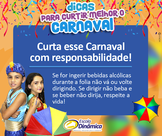 Dica de Carnaval da Escola Dinâmica