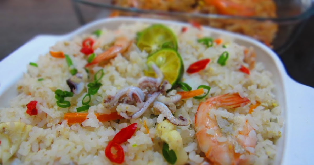 Resepi Nasi Goreng Seafood Kicap - Pewarna o