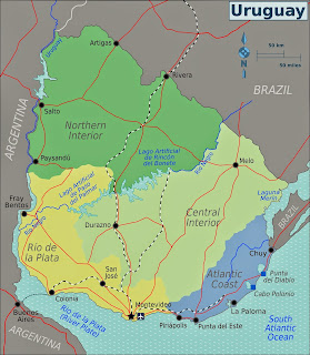 Mapa do Uruguai 