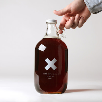 jug of maple syrup