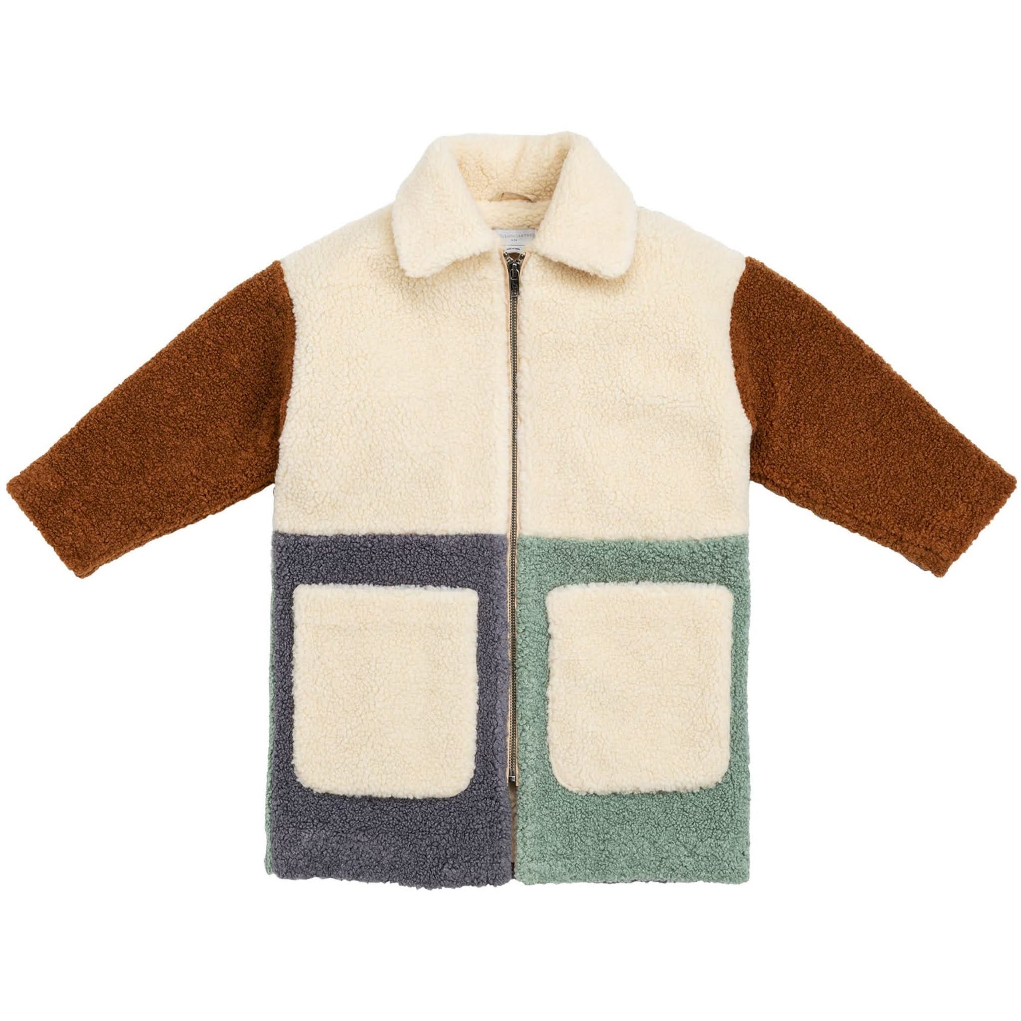 Kids Beige Bouclé Coat from Stella McCartney Kids