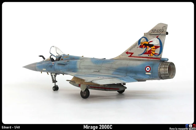 Maquette du Mirage 2000 C d'Eduard 1/48.