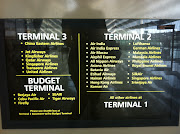 The airport has three terminals and a budget terminal. (img )