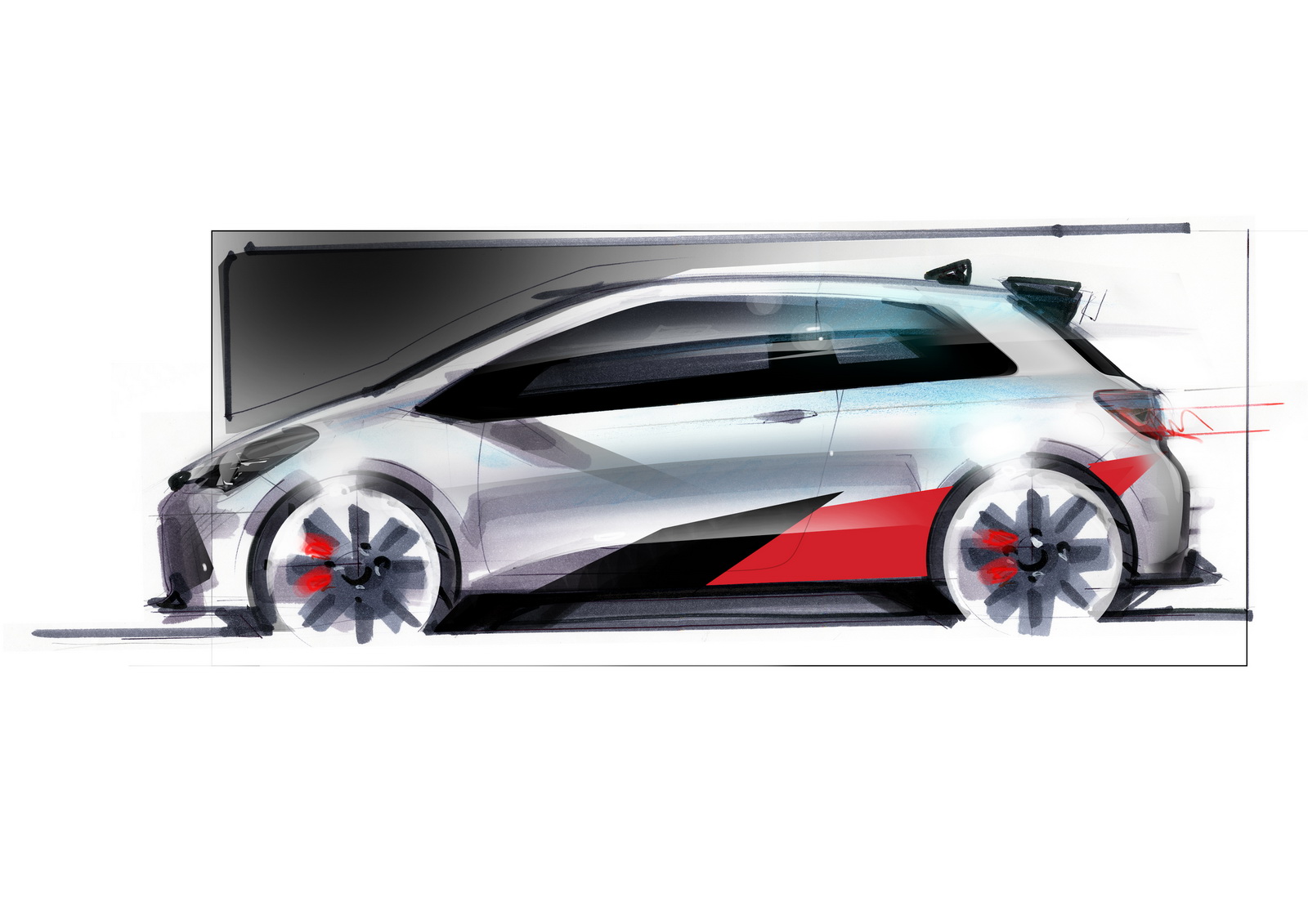 Toyota Ungkapkan Sketsa Yaris Performa Tinggi Baru